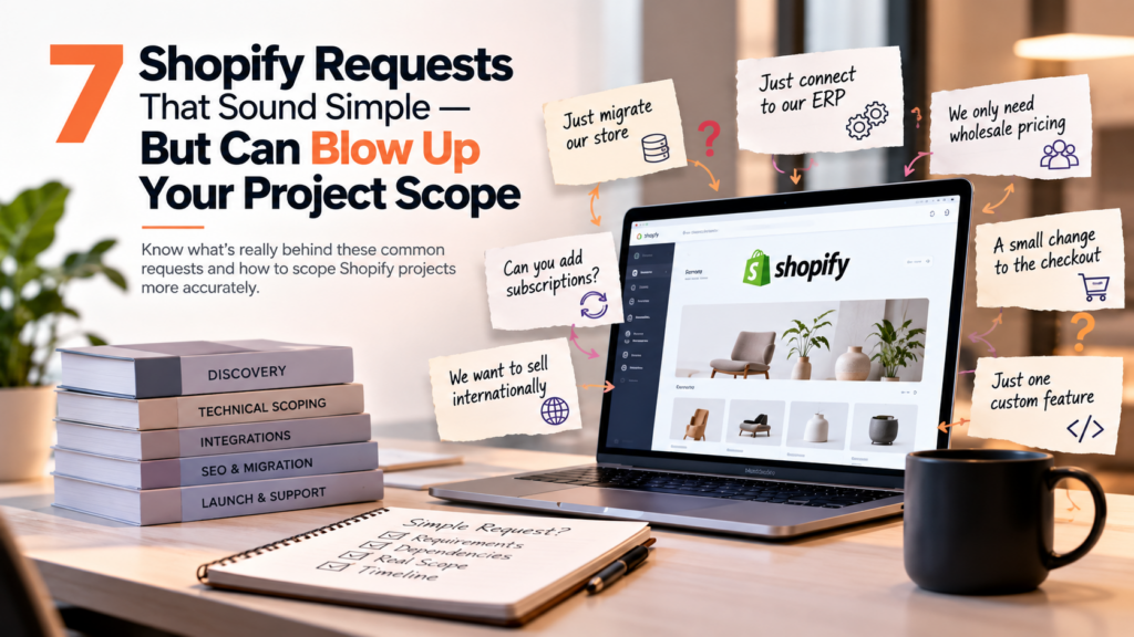 7 Shopify Requests That Sound Simple – But Can Blow Up Your Project Scope